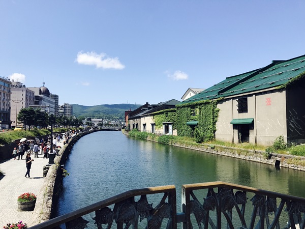 小樽運河の昼間の様子